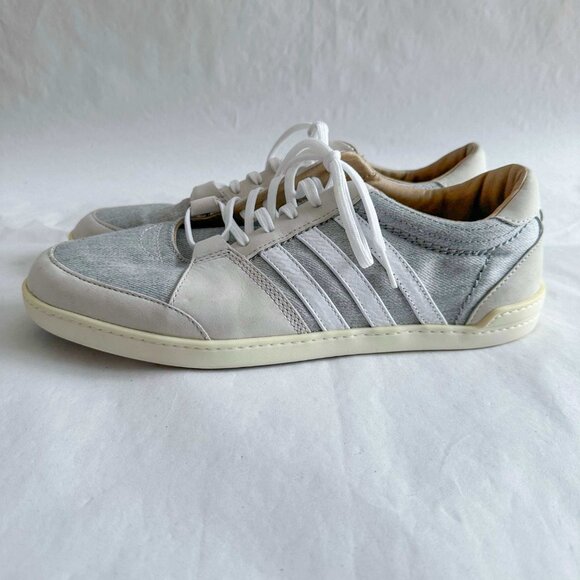 Defunct ADIDAS SLVR grey/white sneakers Sz 10 - Picture 2 of 8